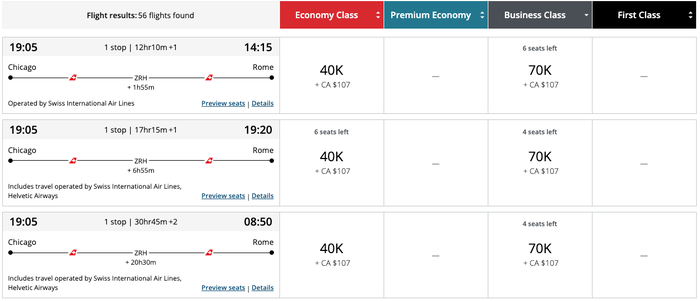Screenshot 2025 04 11 at 3.05.09 PM ORD ZRH FCO Aeroplan