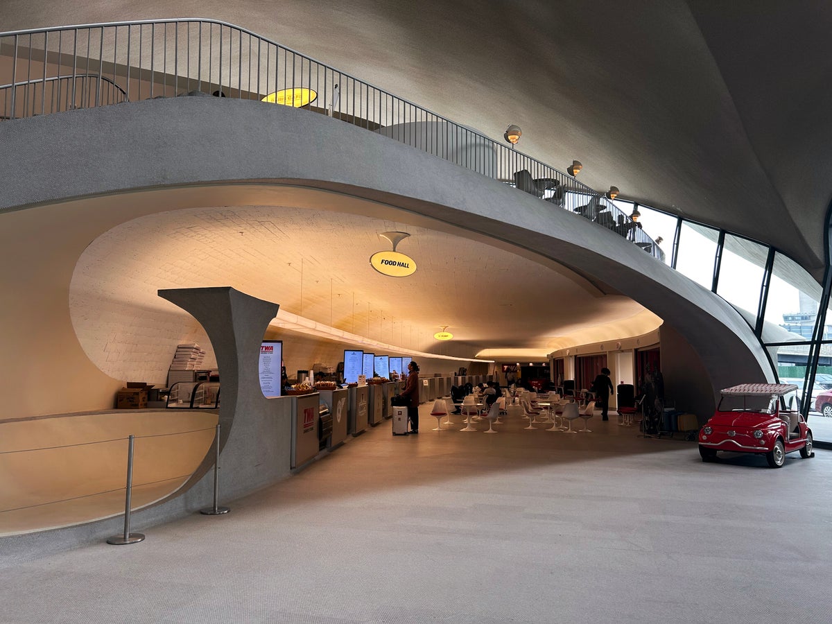 TWA Hotel JFK Airport food hall dining TWA Hotel JFK Airport food hall