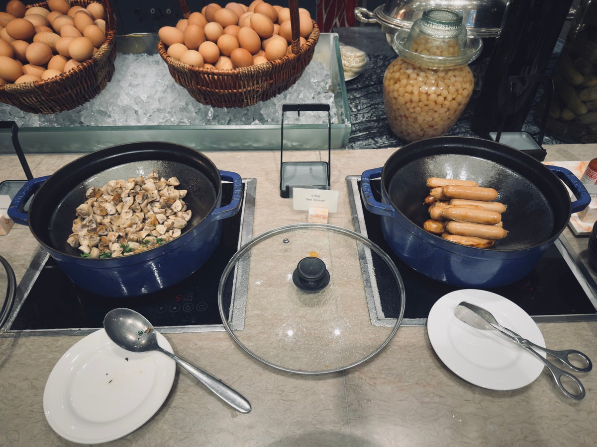 The St. Regis Beijing breakfast mushroom and sausage
