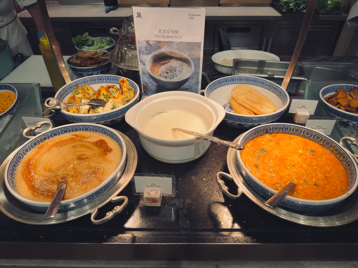 The St. Regis Beijing breakfast soup station