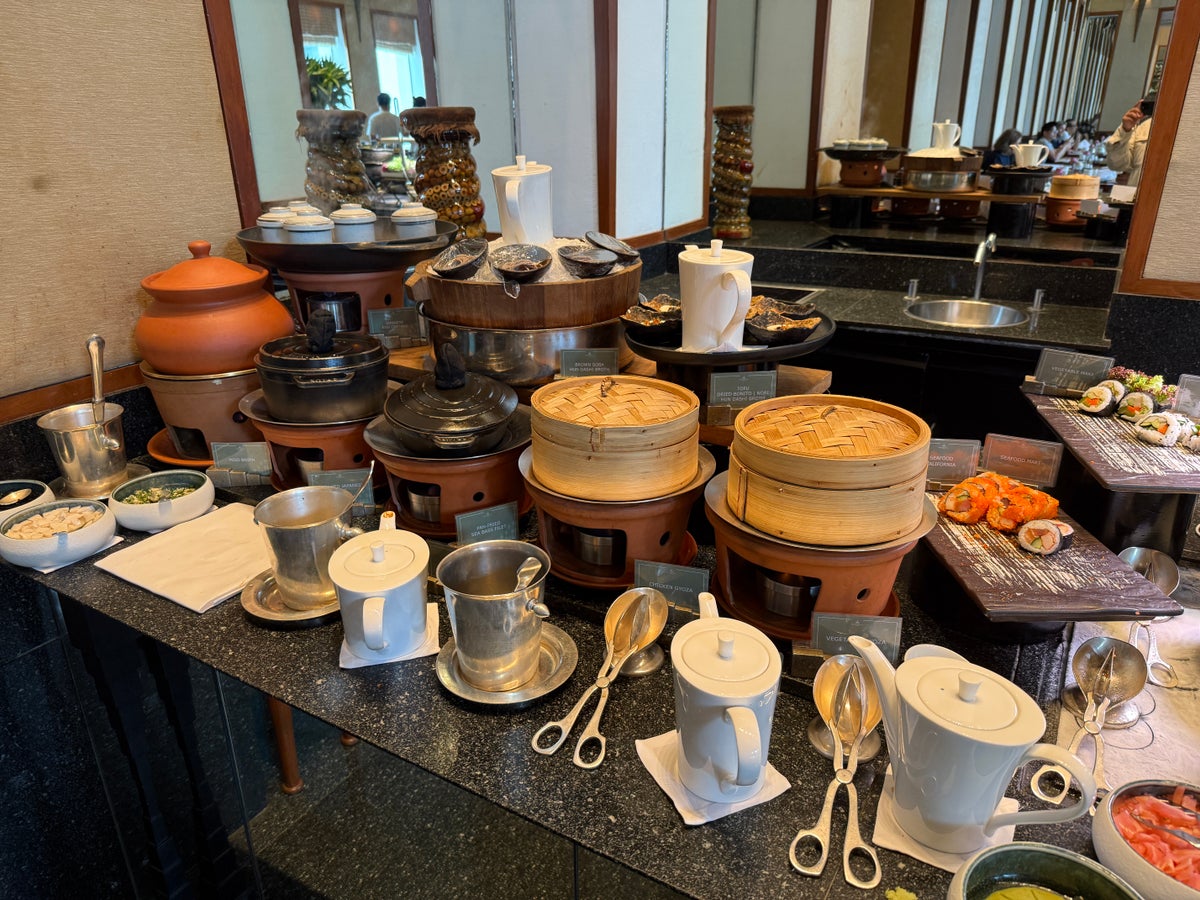 The Sukhothai Bangkok hot food breakfast