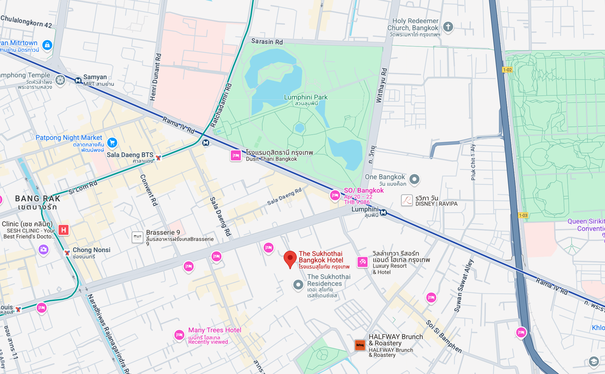The Sukhothai Bangkok location