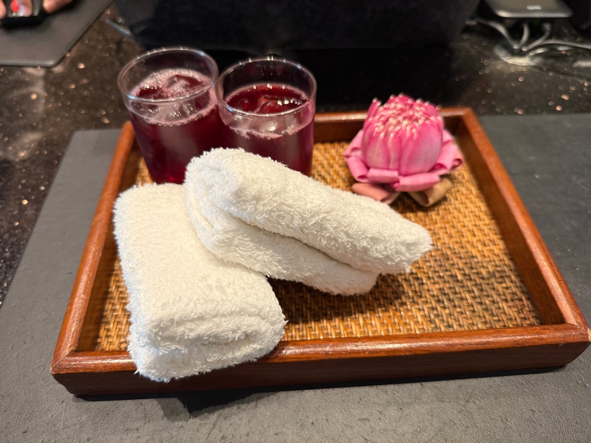 The Sukhothai Bangkok welcome drink