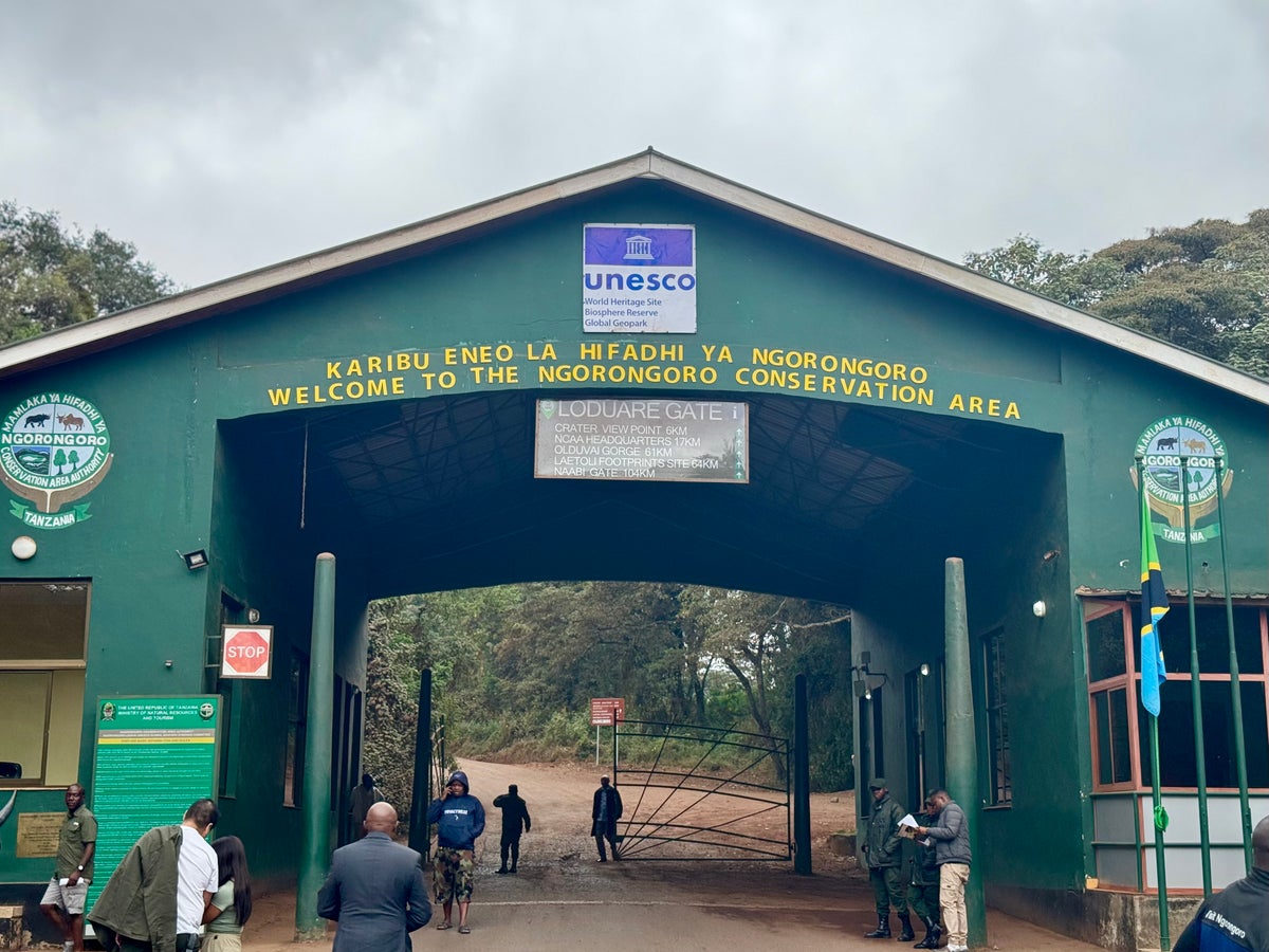 UNESCO Ngorongoro Conservation Area entrance