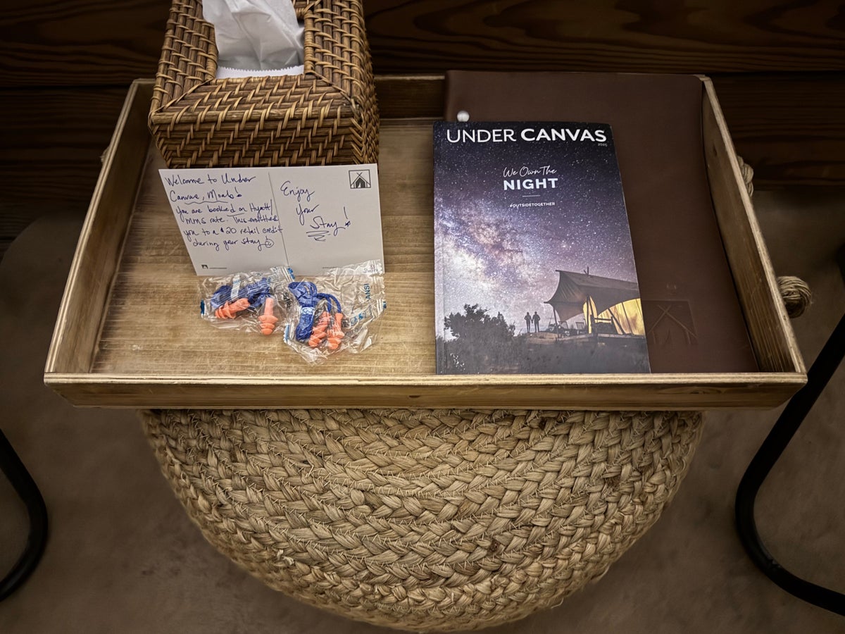 Under Canvas Moab Safari Tent amenities