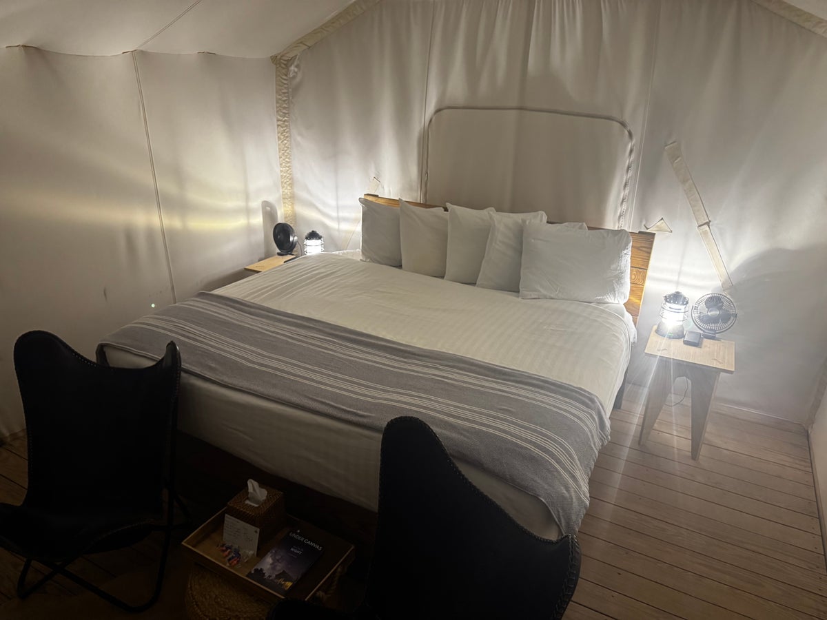 Under Canvas Moab Safari Tent bed chairs