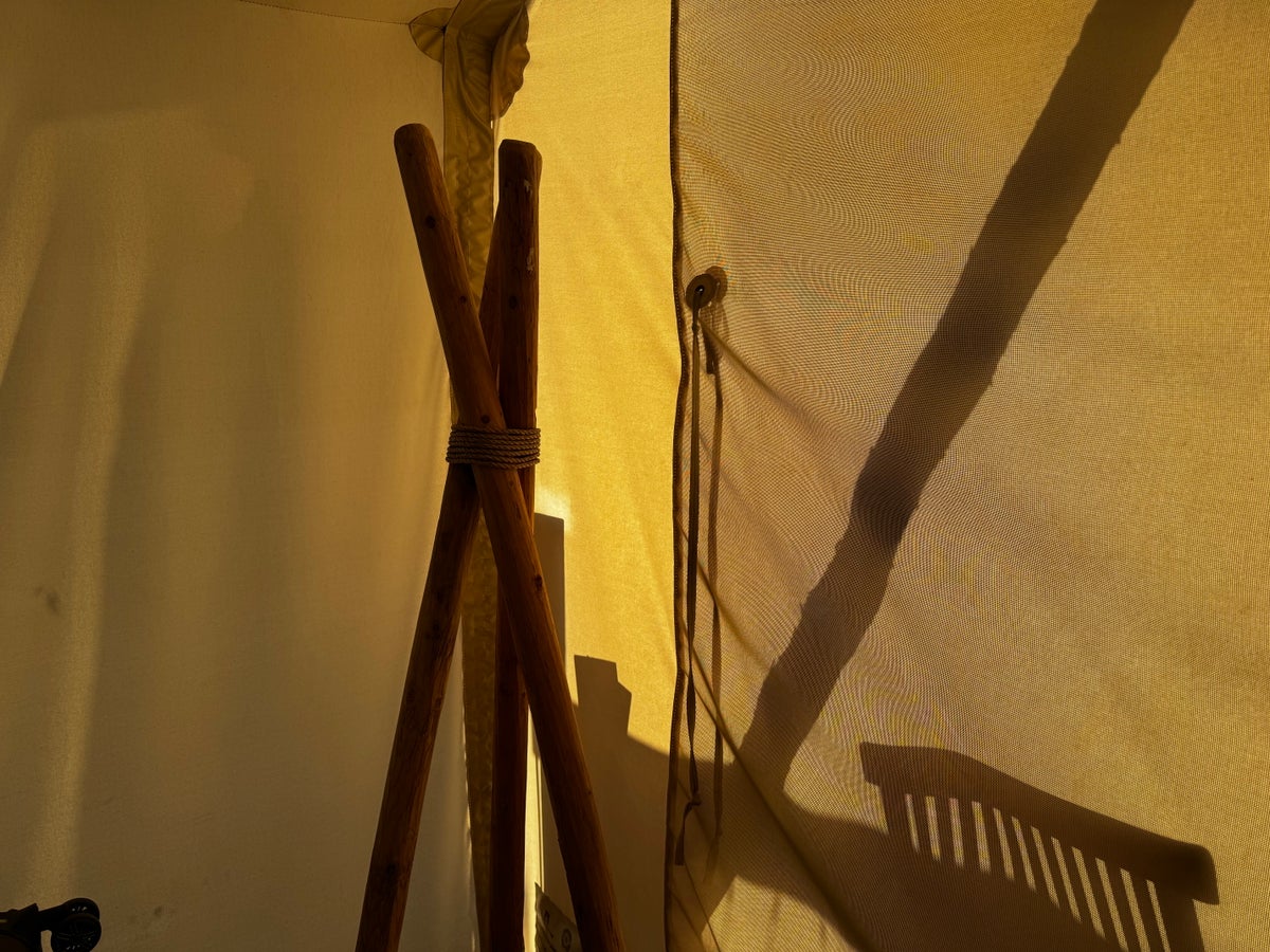 Under Canvas Moab Safari Tent coat rack