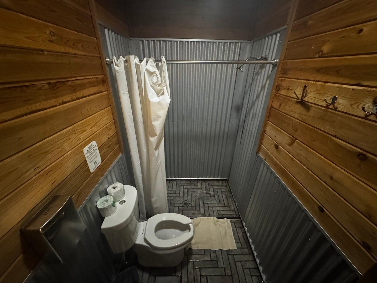 Under Canvas Moab bathroom