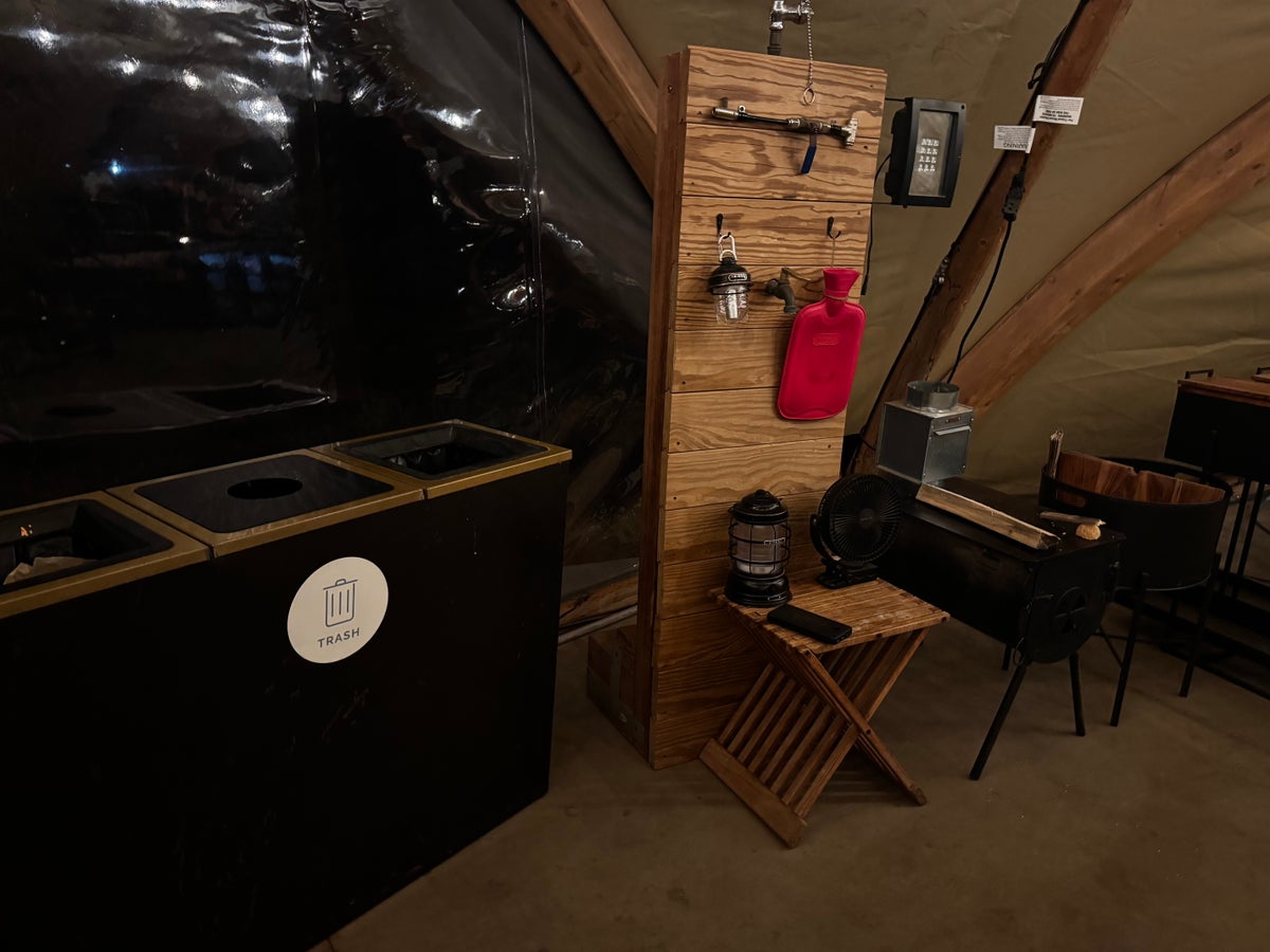 Under Canvas Moab demonstration board
