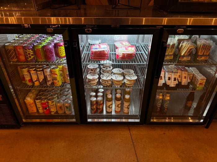 Under Canvas Moab drinks in fridge