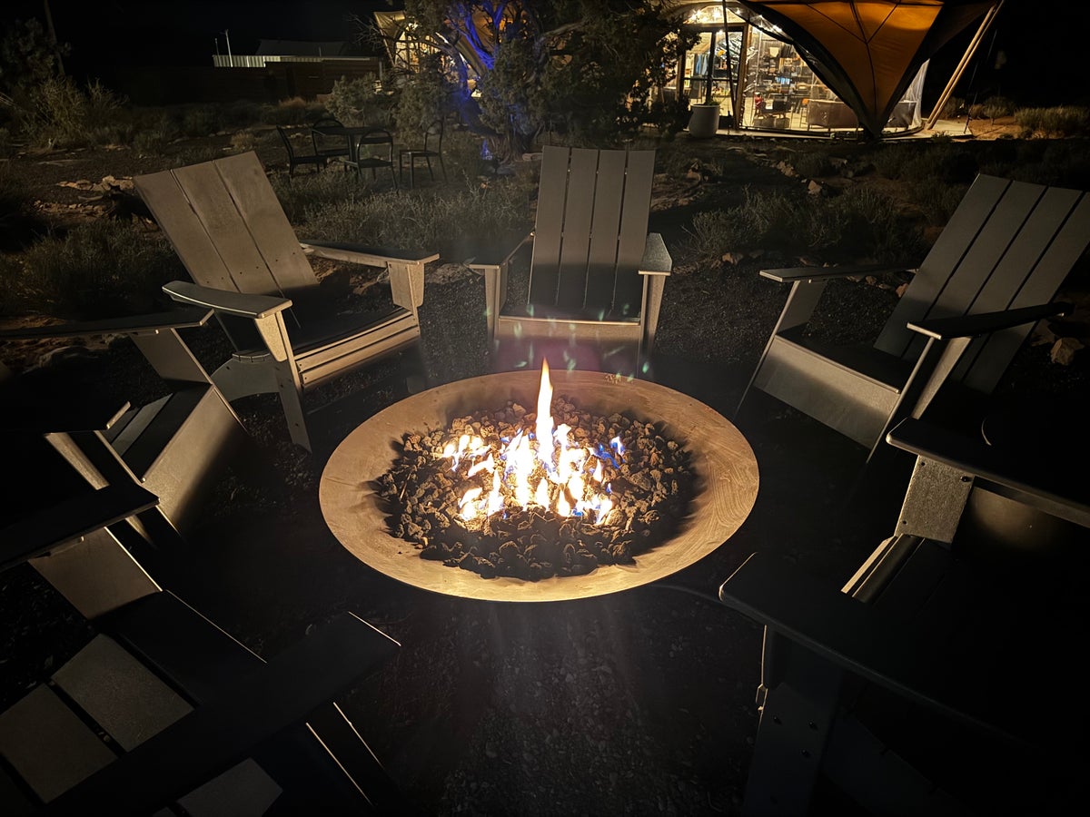Under Canvas Moab fire pit