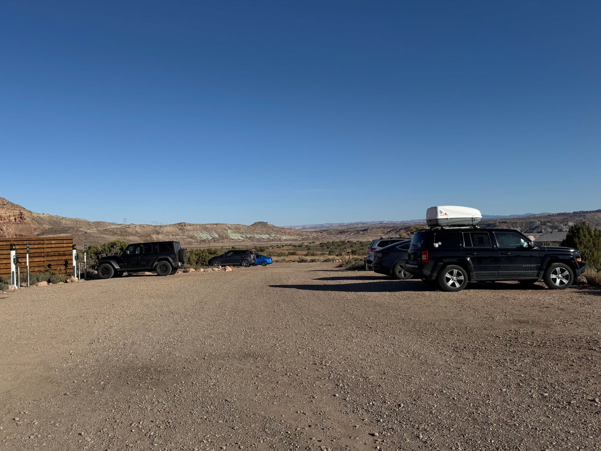 Under Canvas Moab parking
