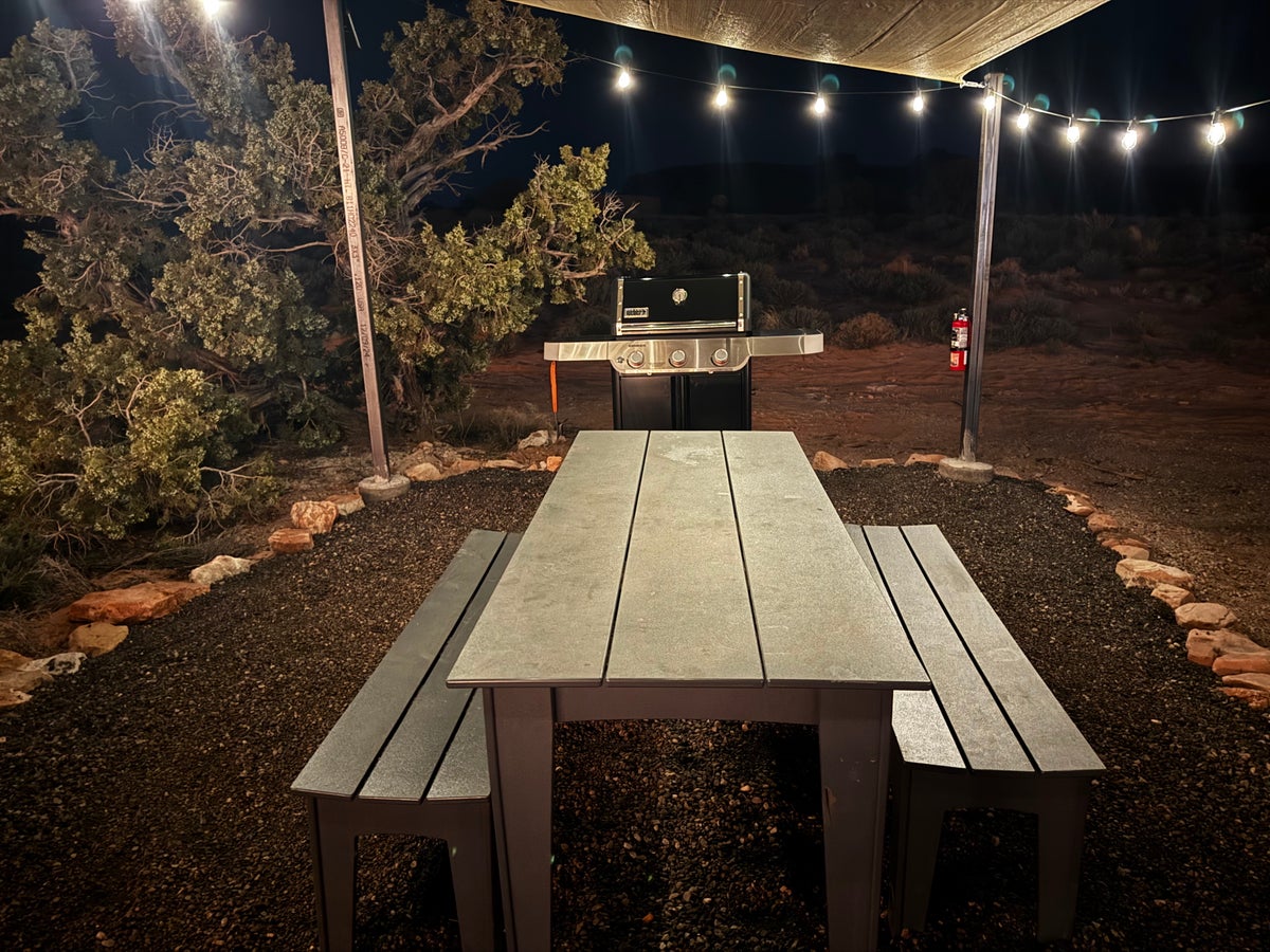 Under Canvas Moab picnic area