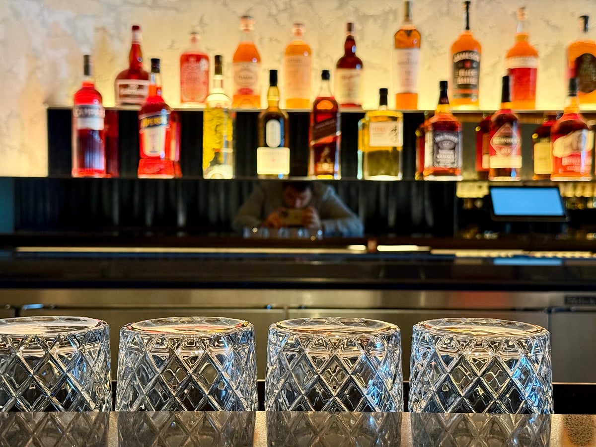United Polaris Lounge Chicago Speakeasy Spirits and Glassware