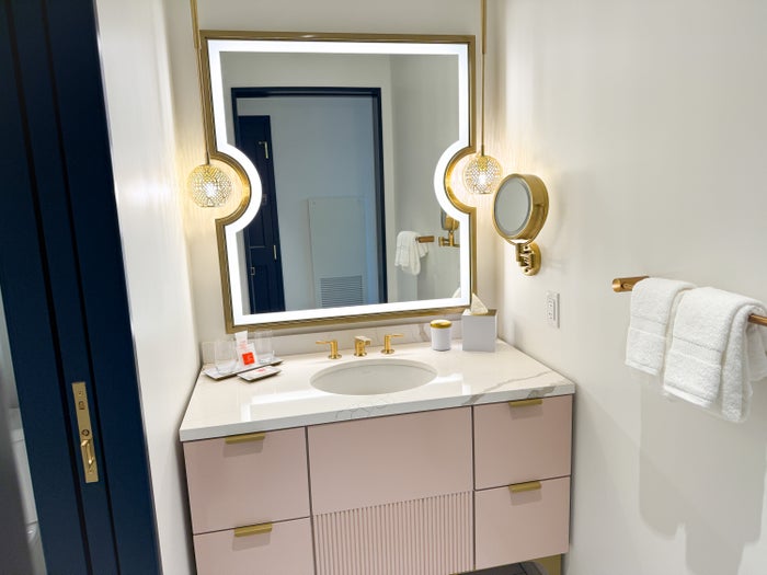 Universal Helios Grand Hotel Loews Hotel Epic Universe room bathroom vanity