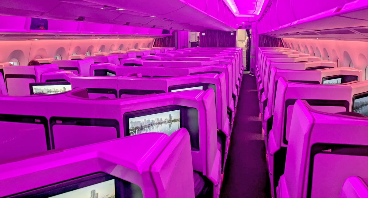 Virgin Atlantic A350 1000 Business Class Cabin