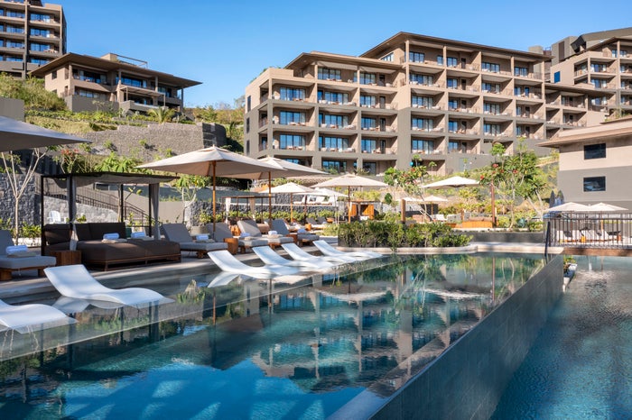 Waldorf Astoria Las Vegas Steps to Family Pool Waldorf Astoria Costa Rica Punta Cacique Pool and Poblado