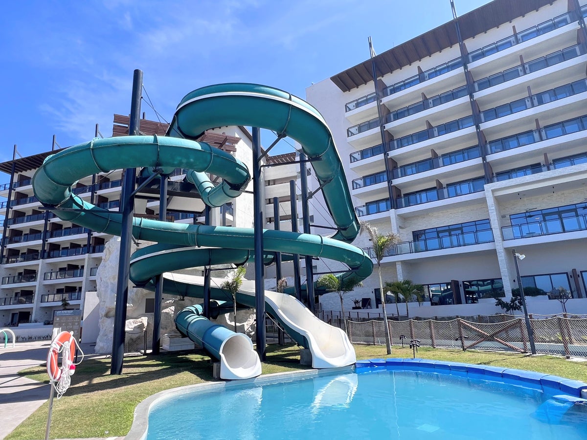 Water slides at Dreams Mazatlan