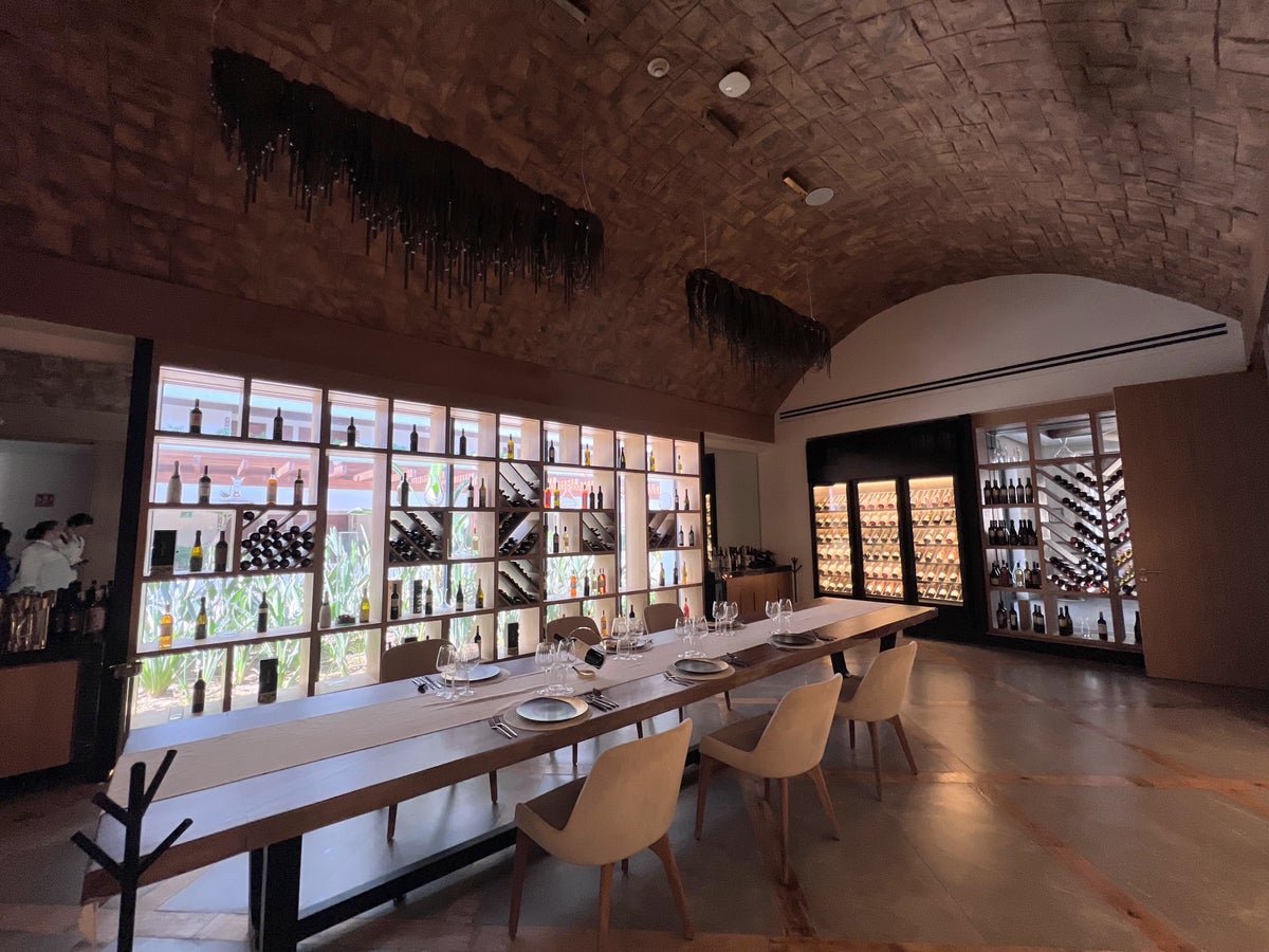 Wine room at Dreams Mazatlan
