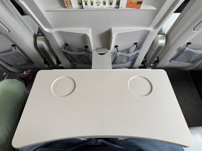 airBaltic A220 300 TLL OSL tray table