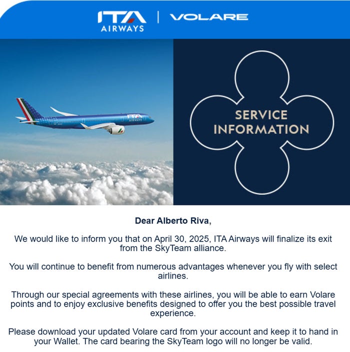 ita airways skyteam exit email