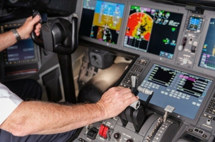 AA flight simulator stock