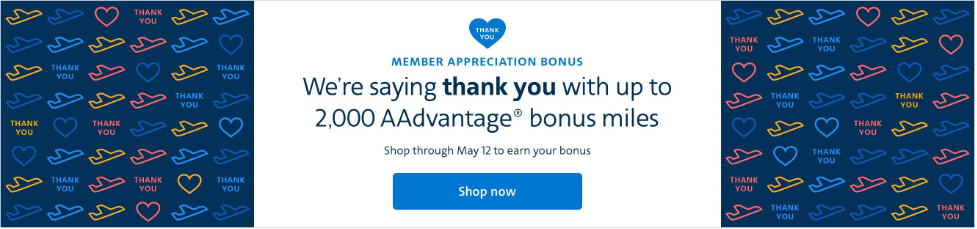 AA shopping portal bonus May 2025