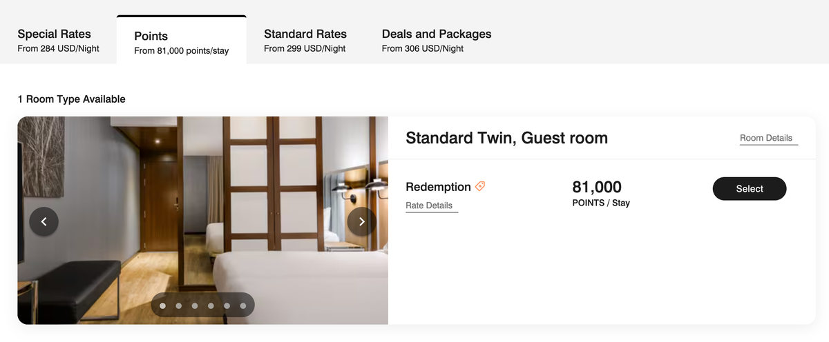 AC Hotel La Finca points cost