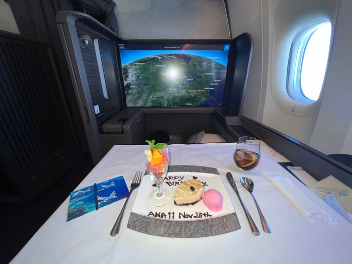 ANA first class birthday treat