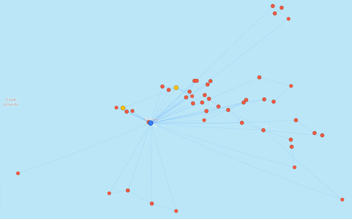 Air Tahiti route network