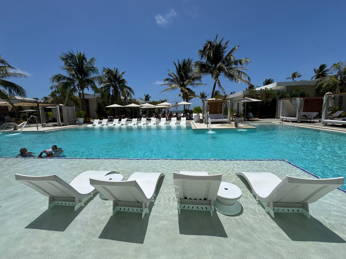 Alaia Belize Main Pool Seating