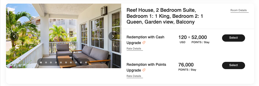 Alaia Belize Reef House Redemption Cash Points