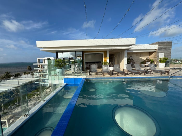 Alaia Belize Rooftop pool deck adults only Alaia Belize Rooftop pool deck adults only
