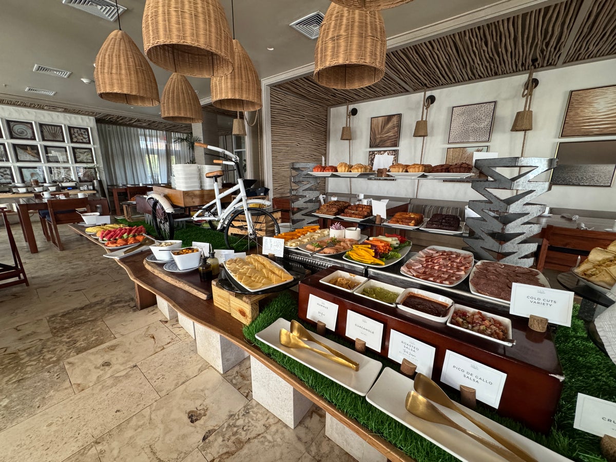 Alaia Belize Sea salt Buffet food options breakfast