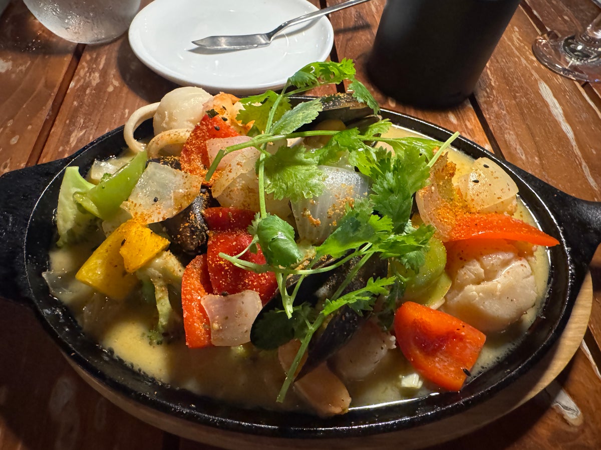 Alaia Belize Seafood dish The Deck