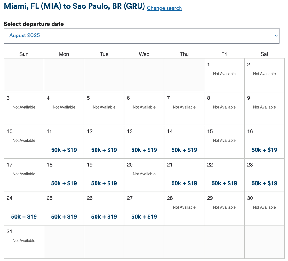Alaska calendar MIA GRU business