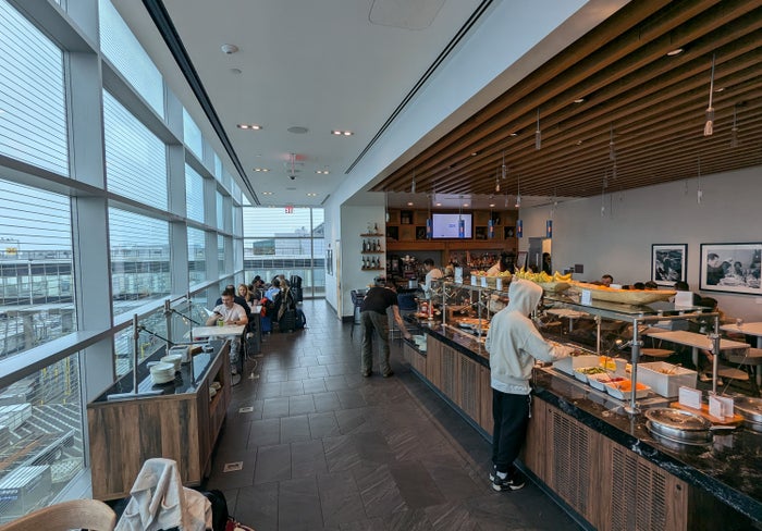 American Express JFK Centurion Lounge Upper Floor Buffet American Express JFK Centurion Lounge Upper Floor Buffet