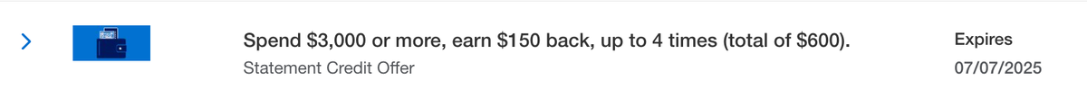 Amex Offer general spending May 2025