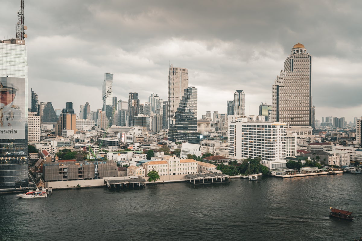 Bangkok city view Iconsiam