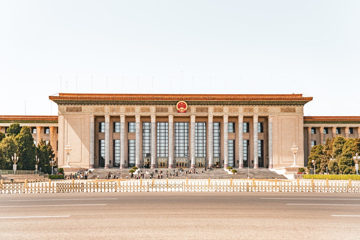 Beijing Great Hall of the people. Tiananmen Square