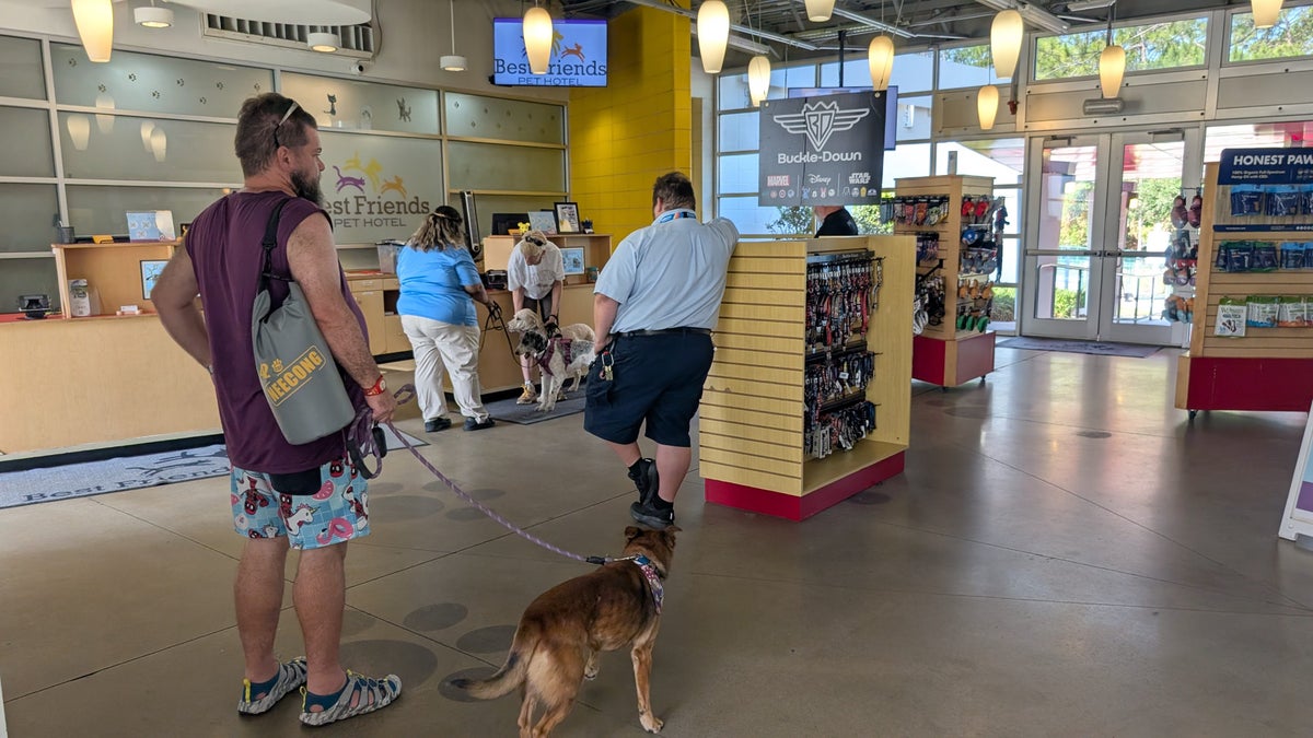 Best Friends Pet Hotel Orlando check in desk