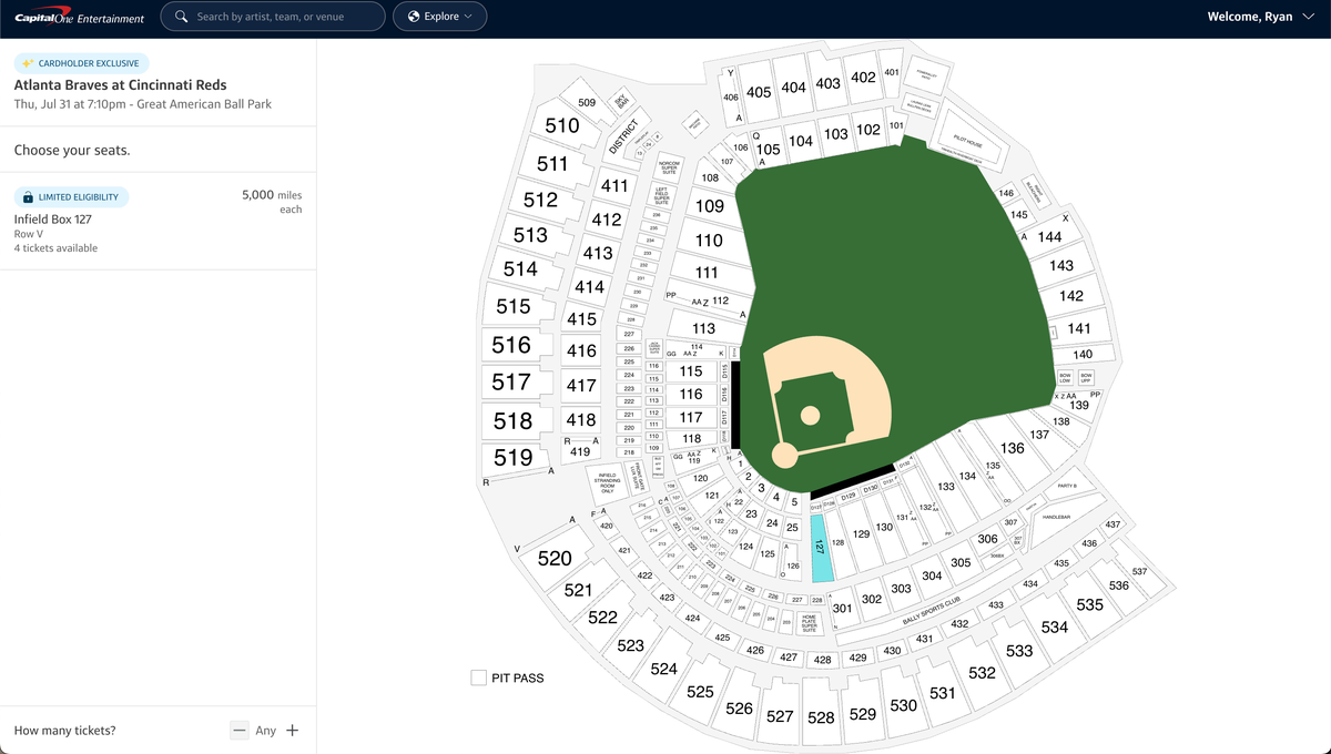 Capital One MLB tickets Cincinnati Reds game July 31 2025