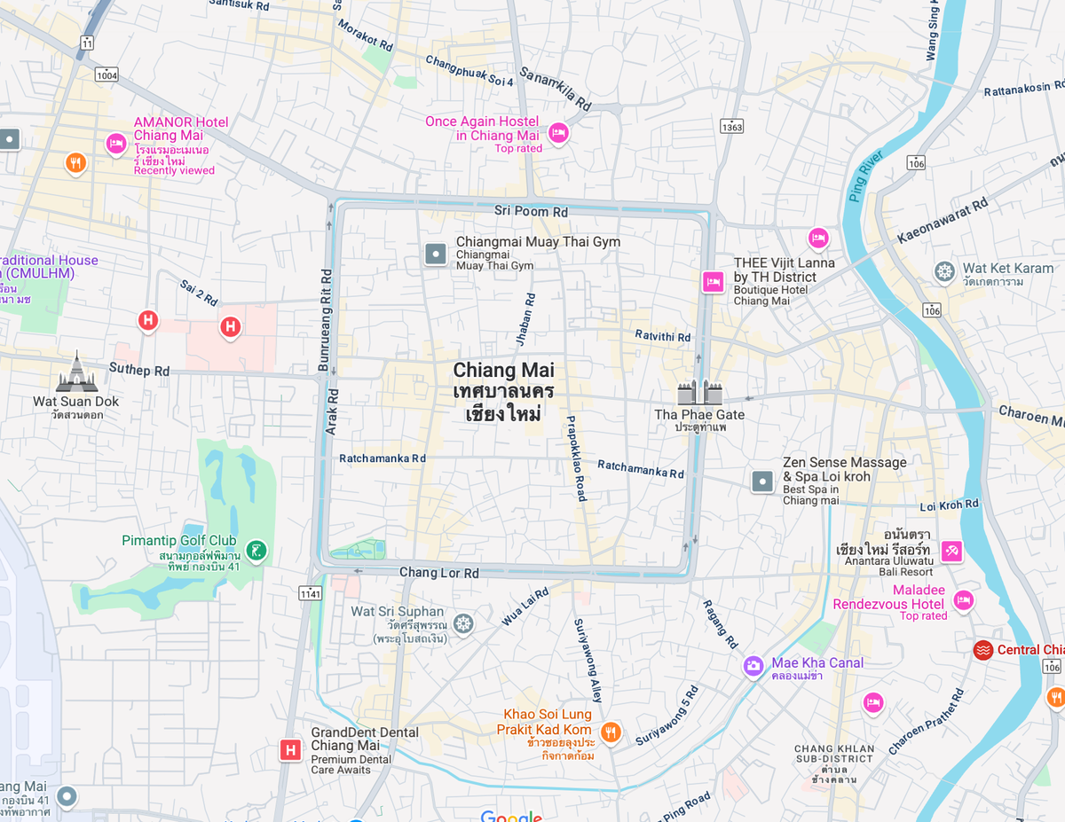 Chiang Mai Google Maps 