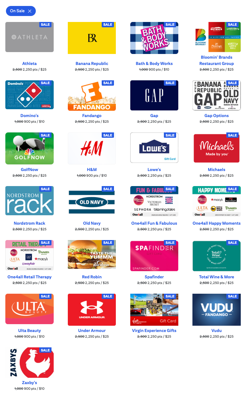 Citi gift cards discount May 2025