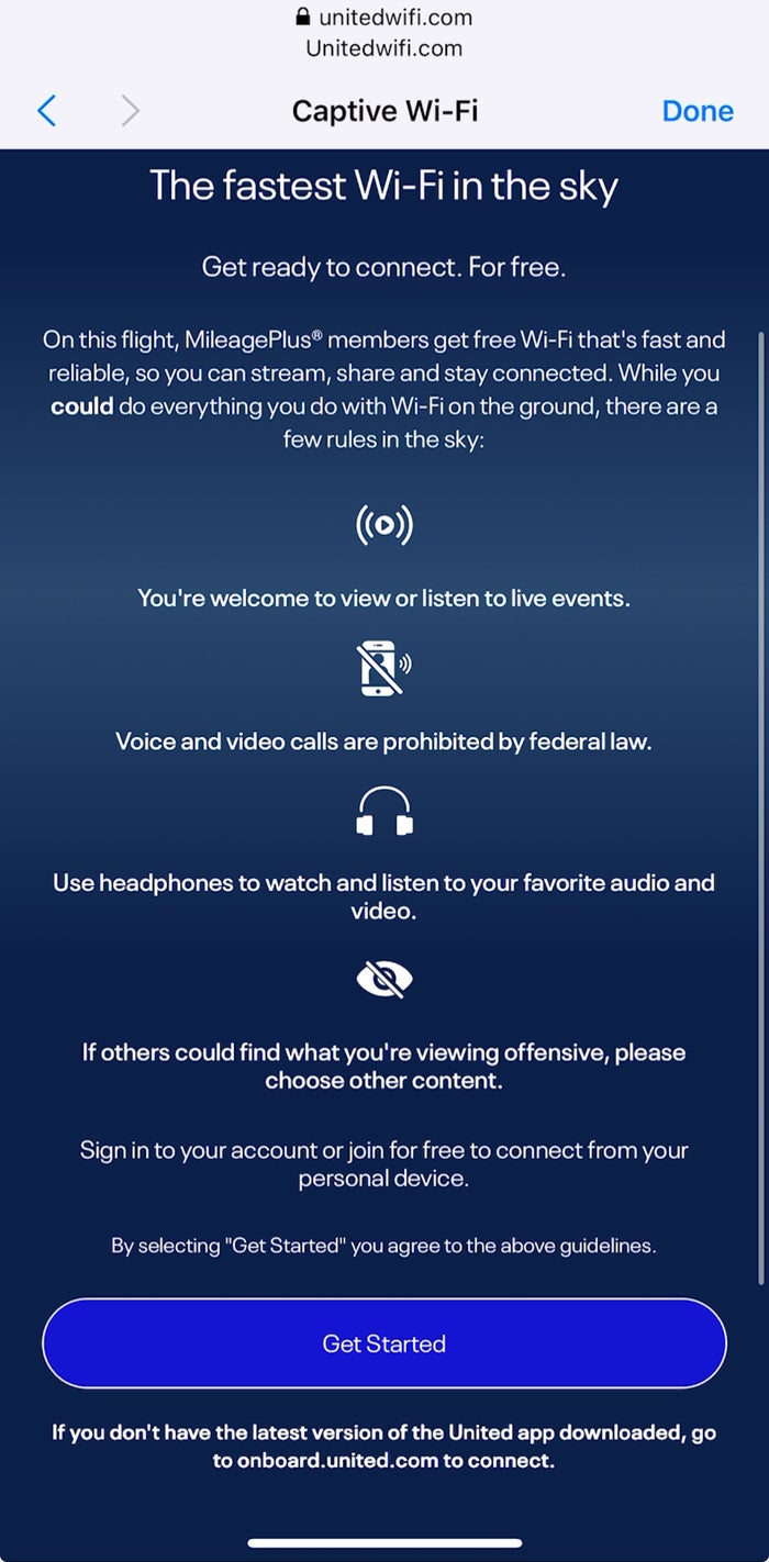 Connecting To Starlink Wifi United