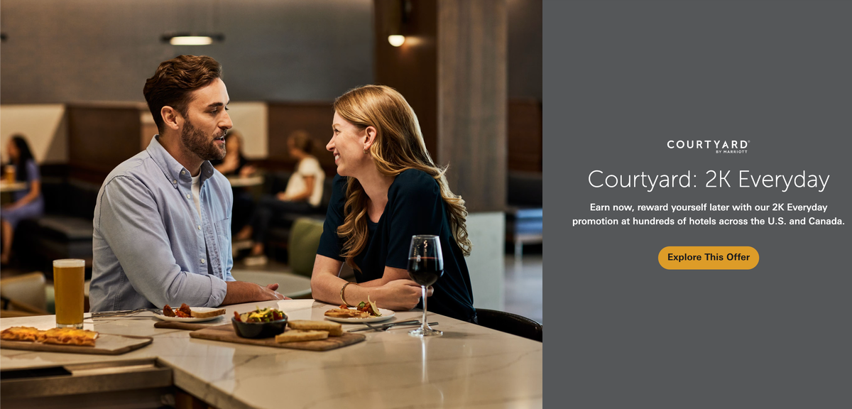 Courtyard by Marriott 2000 points promo 2025