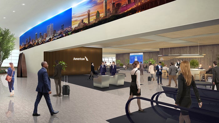 DFW AA Terminal F DFW AA Terminal F rendering