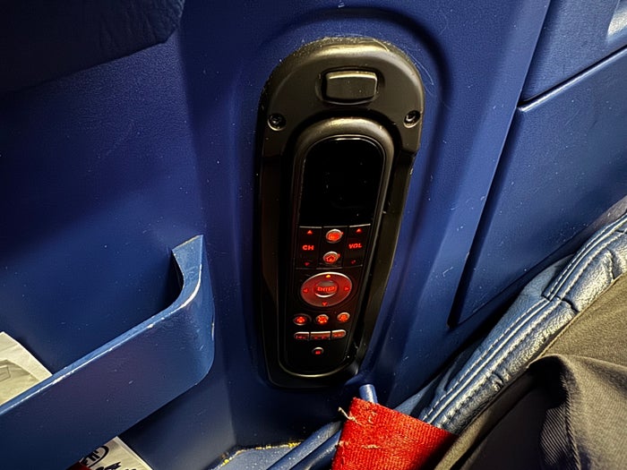 Delta One B757 200 LAX BOS entertainment remote location Delta One B757 200 LAX BOS entertainment remote location