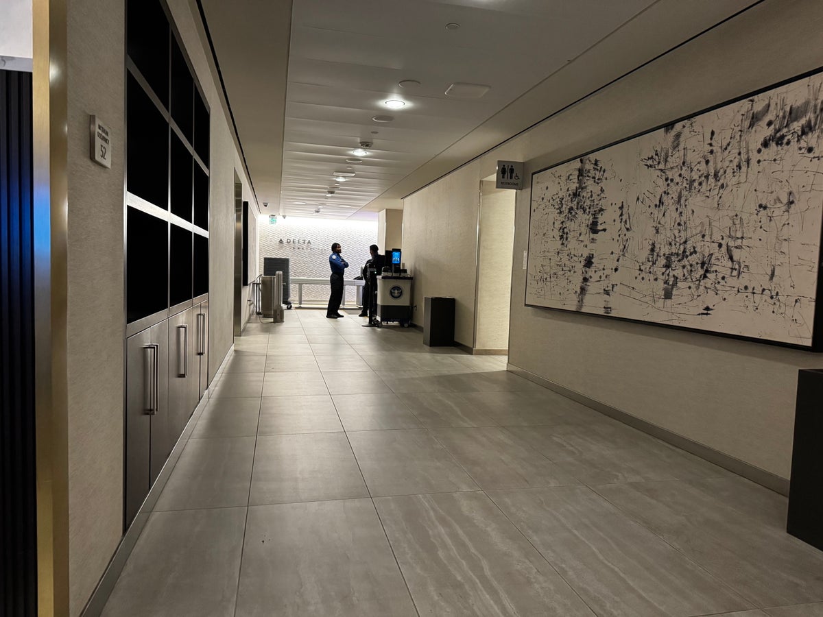 Delta One Lounge LAX private security checkpoint