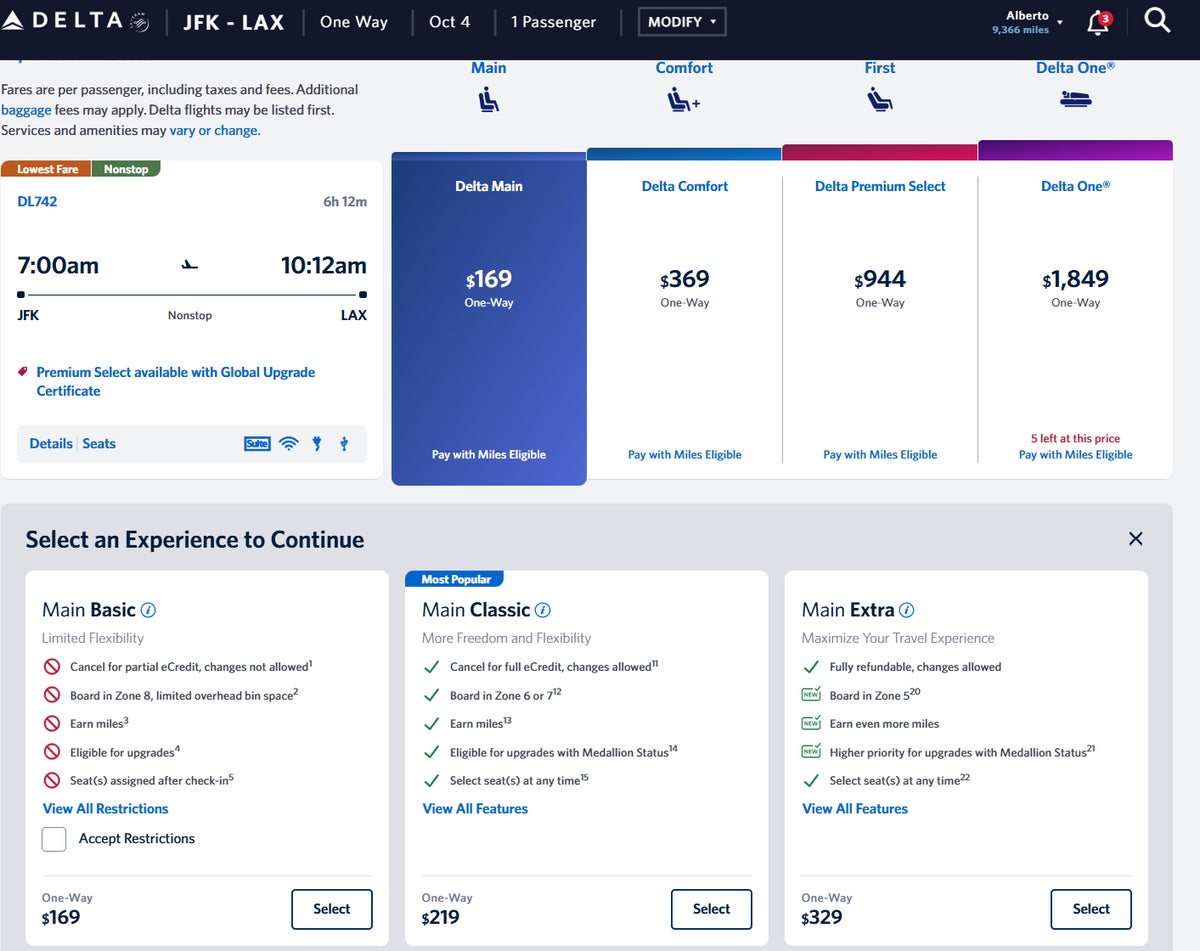 Delta experience basic